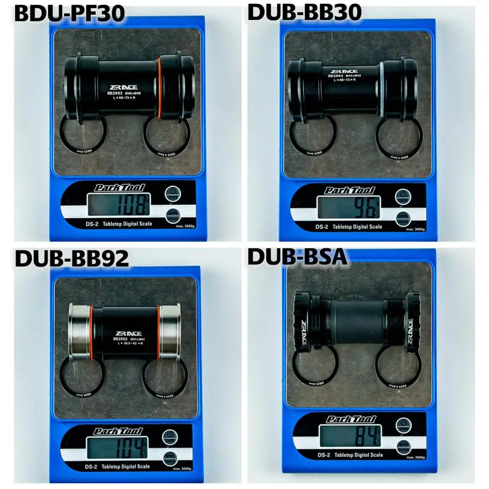 

ZRACE DUB Aluminum/Alloy Bottom Brackets DUB BSA,BB92,PF30,BB30 Compatible with traditional tools BB29 for SRAM MTB/Road Crank