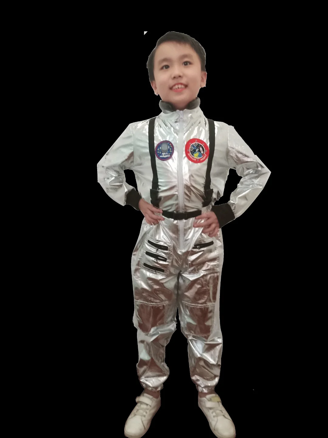 Костюм серебряного пилота космонавта на Хэллоуин карнавальный костюм вечерние