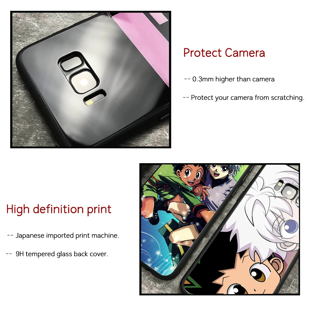 Чехол из закаленного стекла GON FREECSS Killua Zoldyck для Samsung A50 A60 A70 A21 A31 A51 A71 A81 A91 4G 5G A50S A70S M40