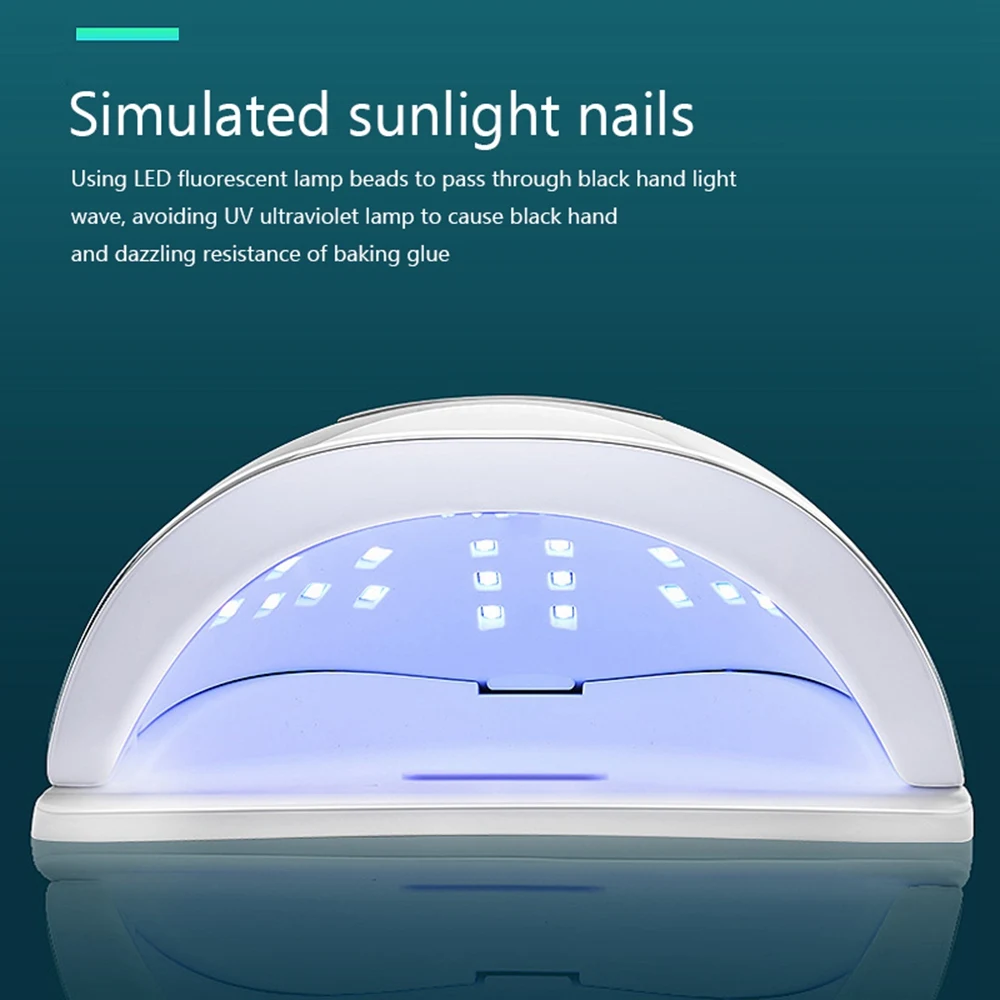 Мощная УФ лампа для ногтевой фототерапии 120 Вт 45 светодиодов быстросохнущая