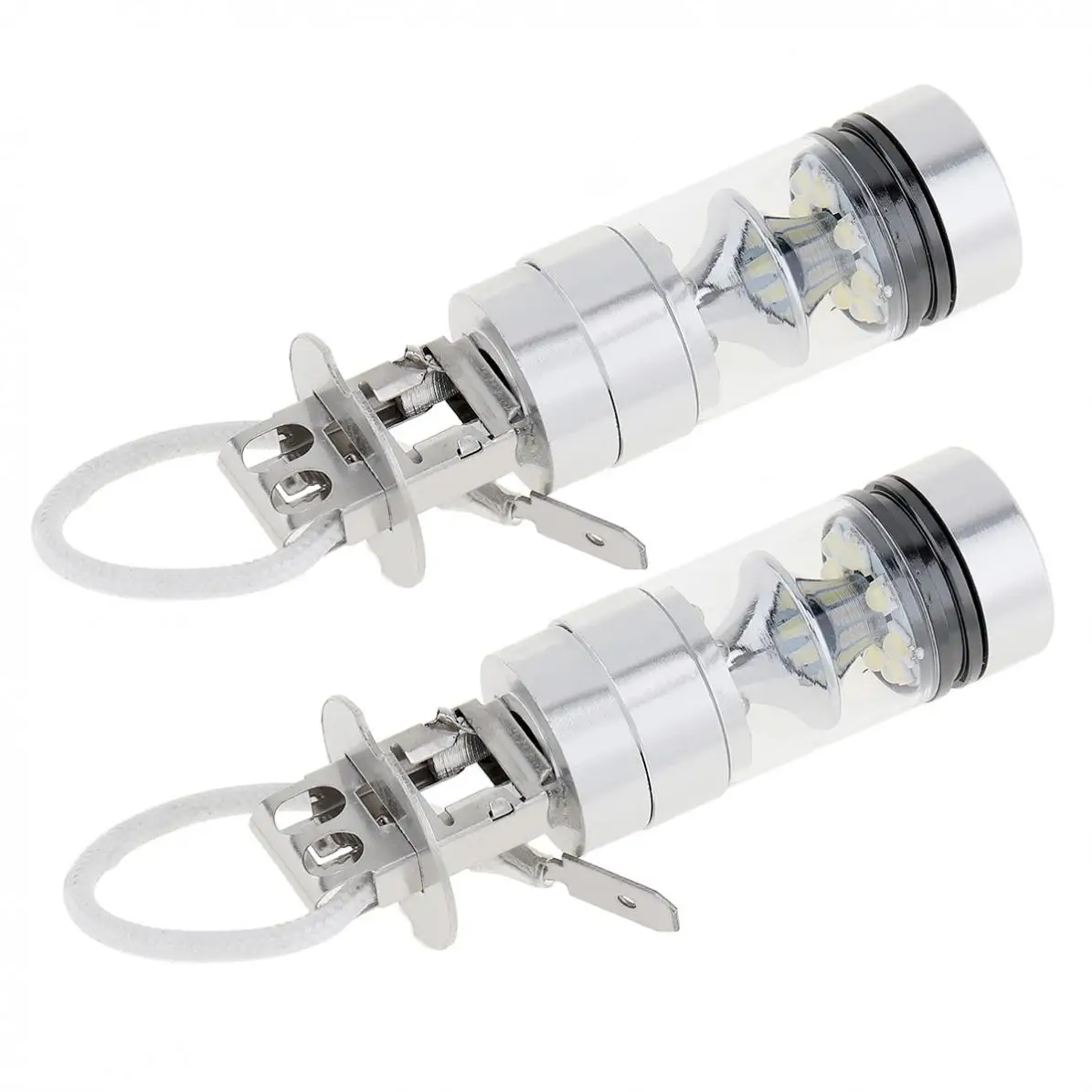 2 шт. 12В H3 100 Вт 2000лм яркая автомобильная светодиодная лампа белая противотуманная