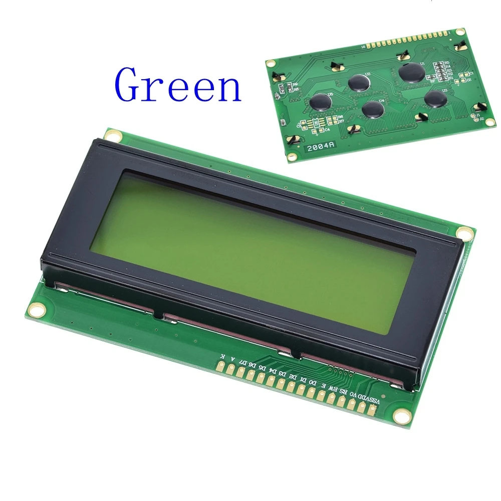 Lcd 2004+ igc 2004 20x4 2004A синий/зеленый экран HD44780 символ lcd/w IIC/igc последовательный интерфейс модуль адаптера для Arduino - Цвет: LCD2004 Green