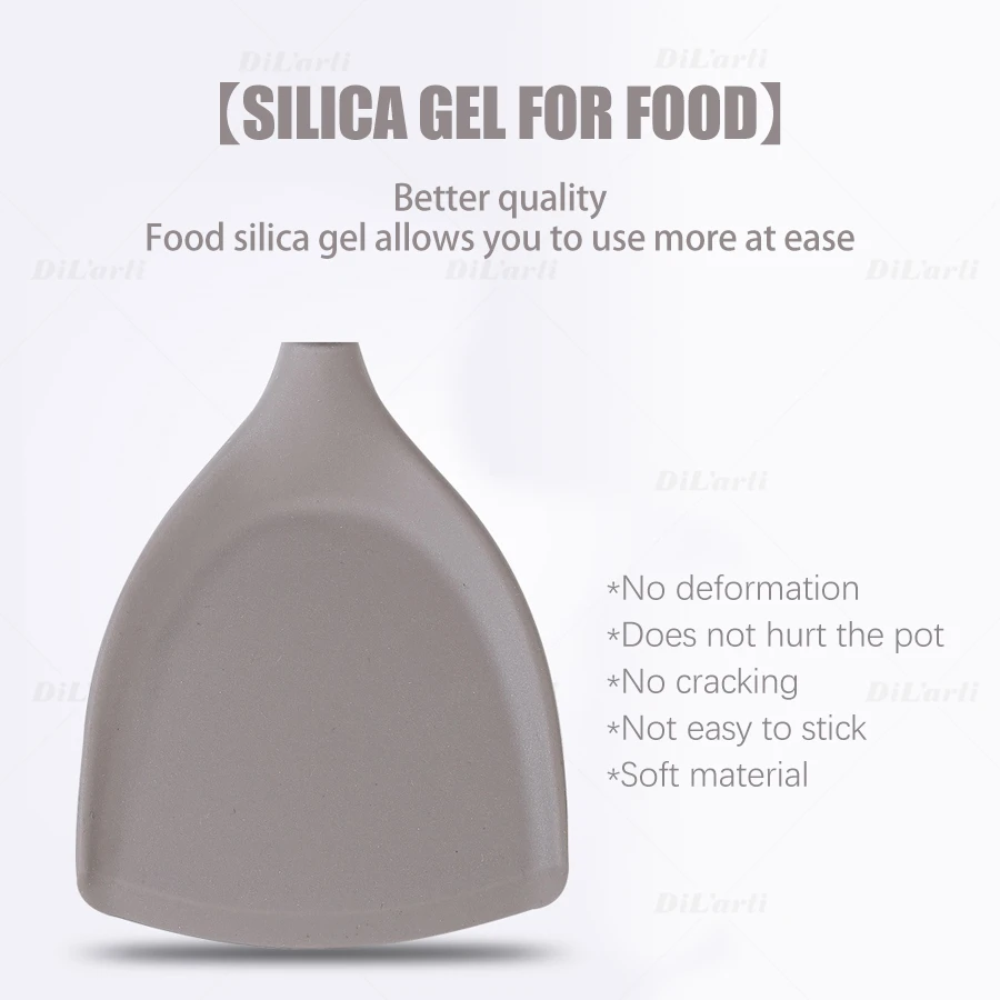 Силиконовые Кухня посуда с деревянной ручкой Пособия по кулинарии ручка из