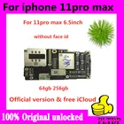 Для iPhone 11Pro Max оригинальная материнская плата, бесплатный icloud для iPhone 11 Pro max разблокированная 256 ГБ 64 ГБ, с полным чипом maniboard
