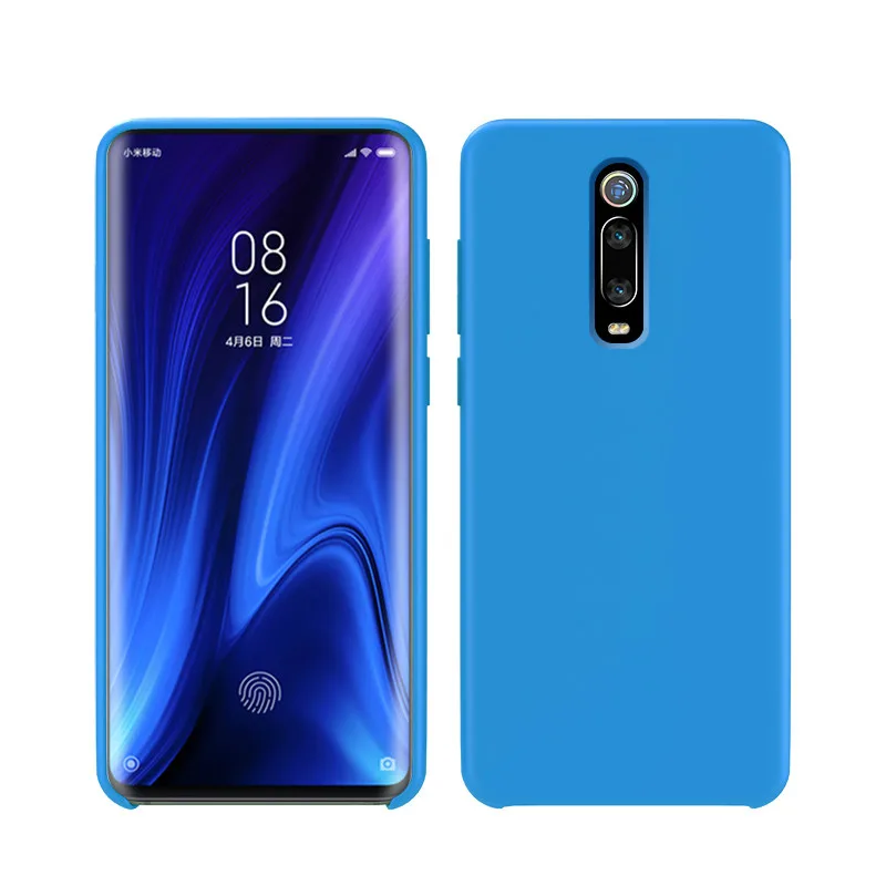 Для Red mi K20 чехол многоцветный мягкий силиконовый чехол для Xiaomi mi 9T Pro для Red mi K20 Pro Чехол глобальная Защита задняя крышка - Цвет: Небесно-голубой