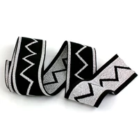 new silver style high quality and durable pants skirt belt car decoration color printing rubber band elastic band