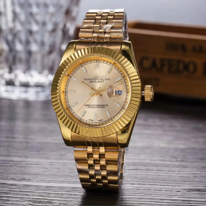 

2020WIS men's stainless steel with 3-pin calendar quartz watch