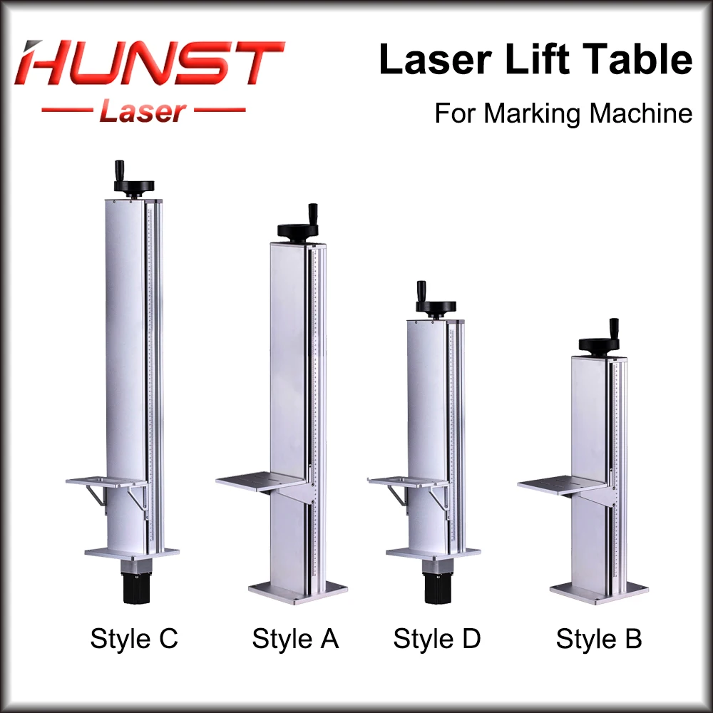 Hunst Laser Marking Machine Lift Table Z-axis Lift Stand Height 500 and 800MM,With Motor Control Electric Lifting Table enlarge