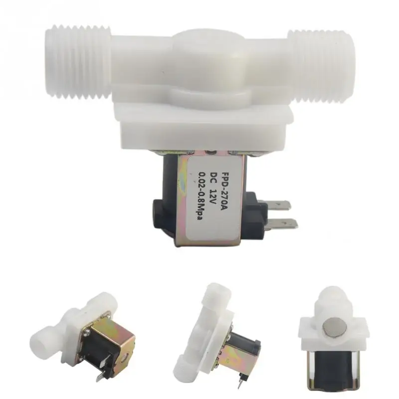 3/" DC 12V PP N/C Электрический Соленоидный клапан контроль воды устройство переключения Высокое качество#0829