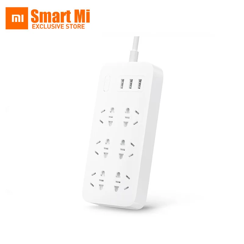 

Оригинальный удлинитель Xiaomi Mi Mijia 6 бит Базовая версия с 3 USB умного дома удлинитель Socke Plug портативный 2A Быстрая зарядка