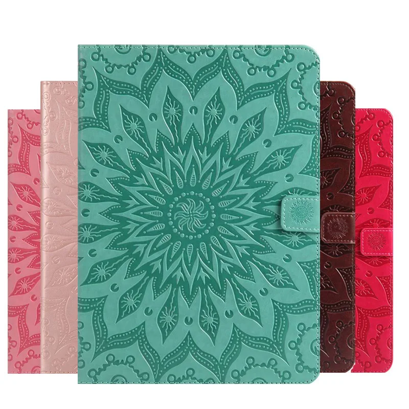 Чехол из искусственной кожи с 3d рисунком подсолнуха для Samsung Galaxy Tab A 8 0 2019 дюйма