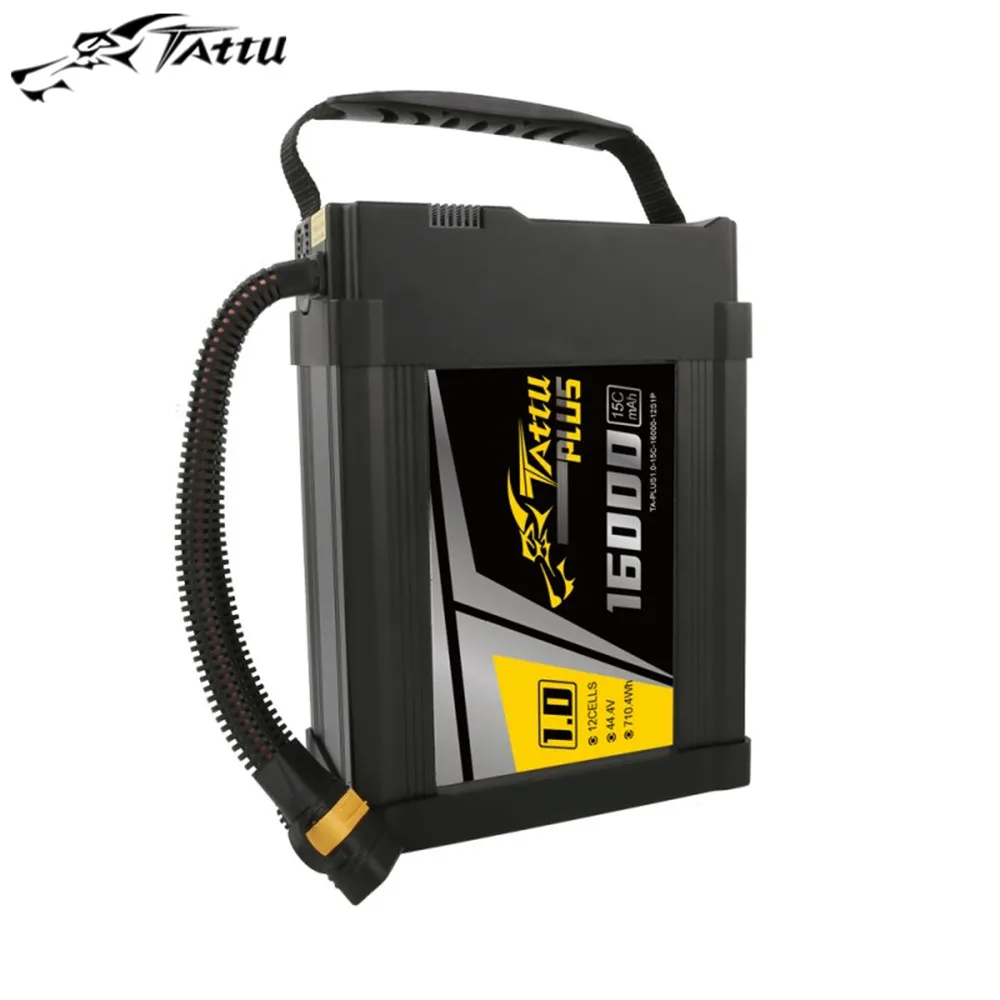 Комплект литий полимерных батарей Tattu Plus 1 0 16000 мАч 44 4 в 15C 12S с разъемом AS150U для