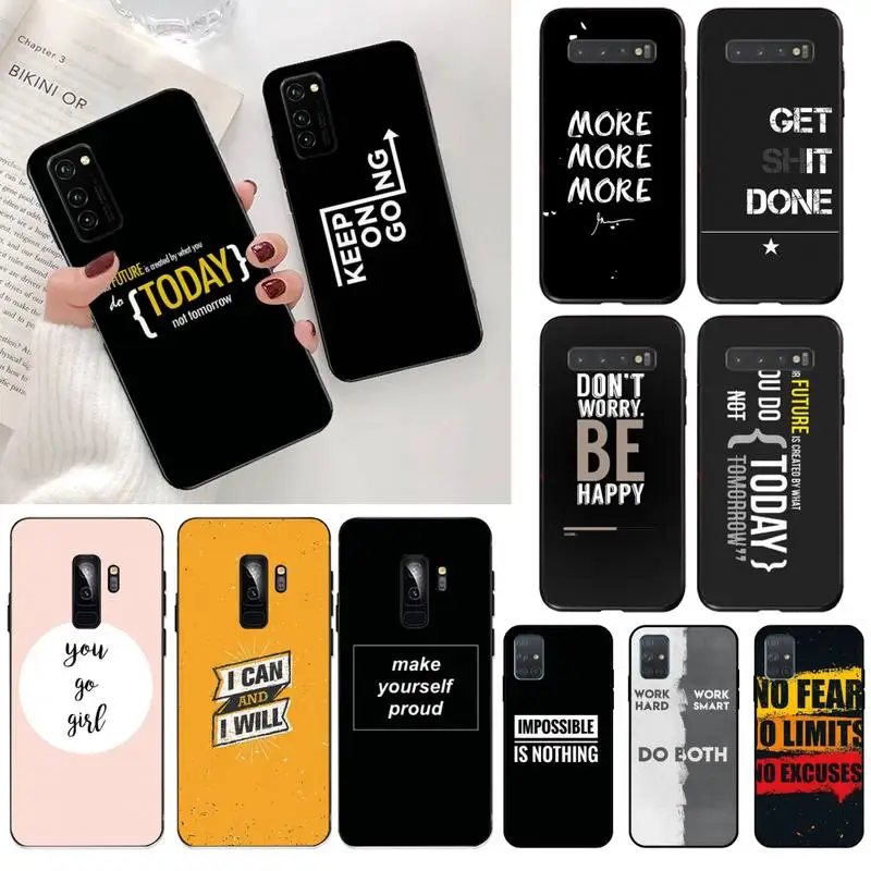 Чехол для телефона с мотивационным текстом и принтом сделай сам чехол Samsung S20 plus