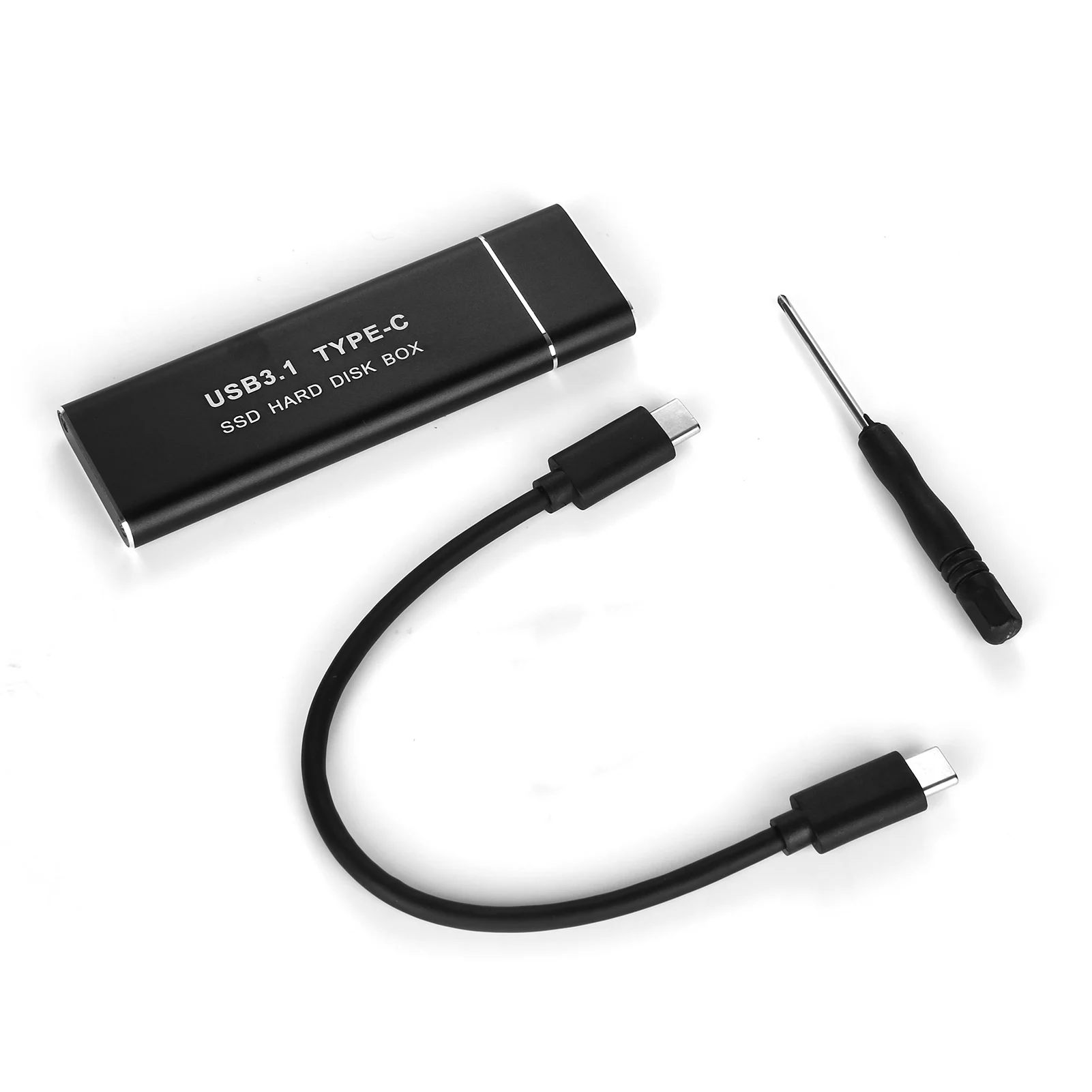

Solid State Drive Case SSD USB3.1 Type-C to M.2 M-Key NVME for NGFF PCI Portable Hard Drive Enclosure External Solid State Box