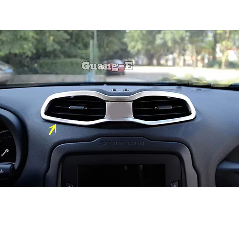 

Для Jeep Renegade 2016 2017 2018 2019 2020 Автомобильная наклейка кондиционер украшение внутренняя отделка Средний выключатель вентиляционное отверстие