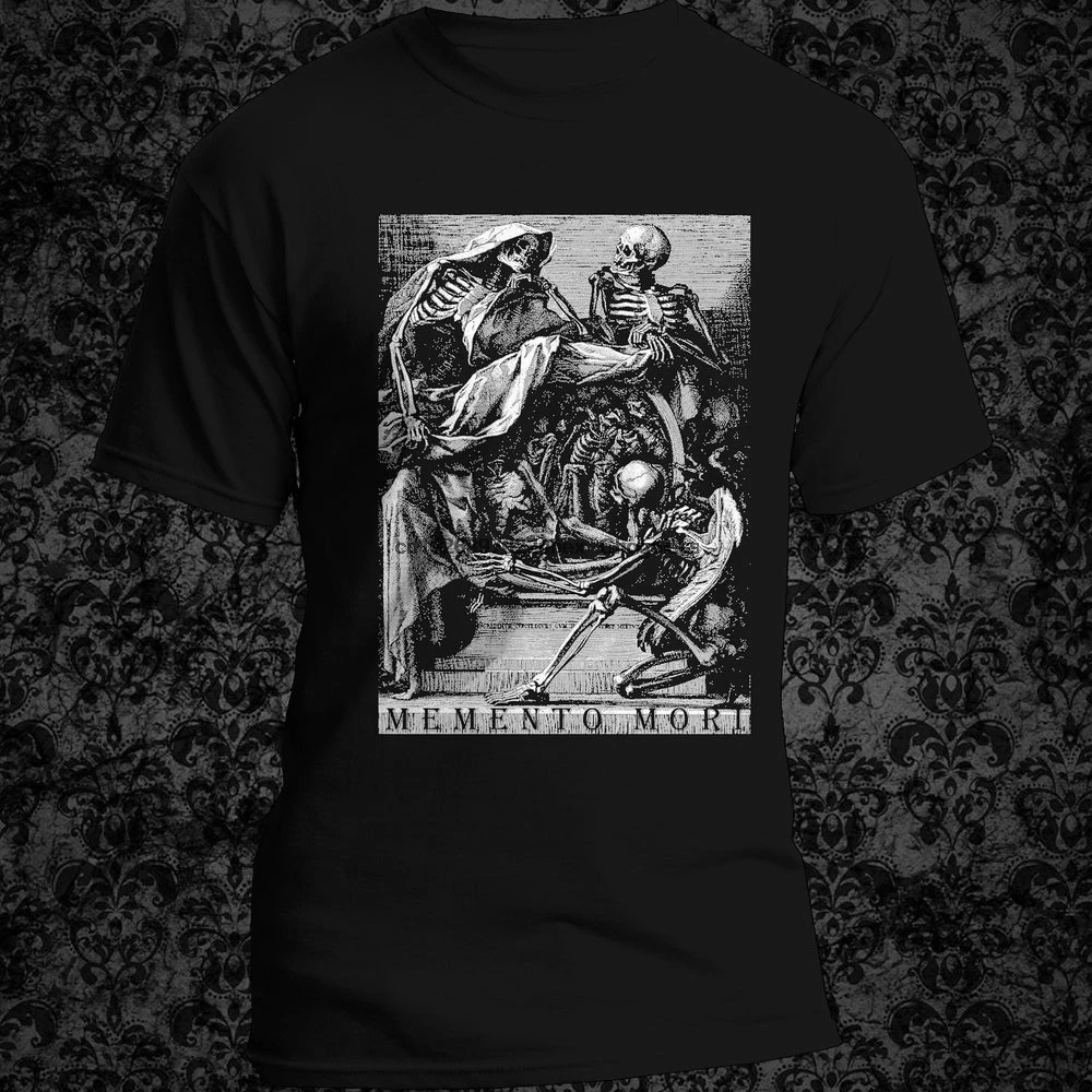 Memento Mori футболка с символикой смерти и желания жизни | Мужская одежда