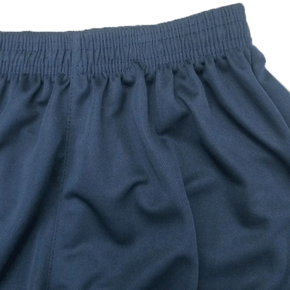 

Fitness Jogging Men Shorts Athletic Breathable Elastic Waist Football Solid Casual Sports Training Quick Dry Running Gym
