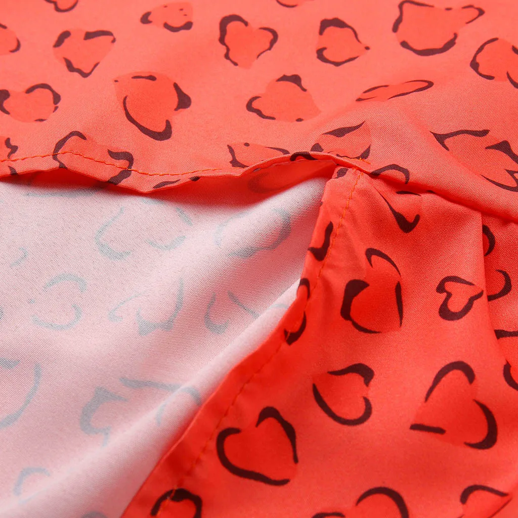 Женские платья V образным вырезом короткое платье богемского Цветочные печати