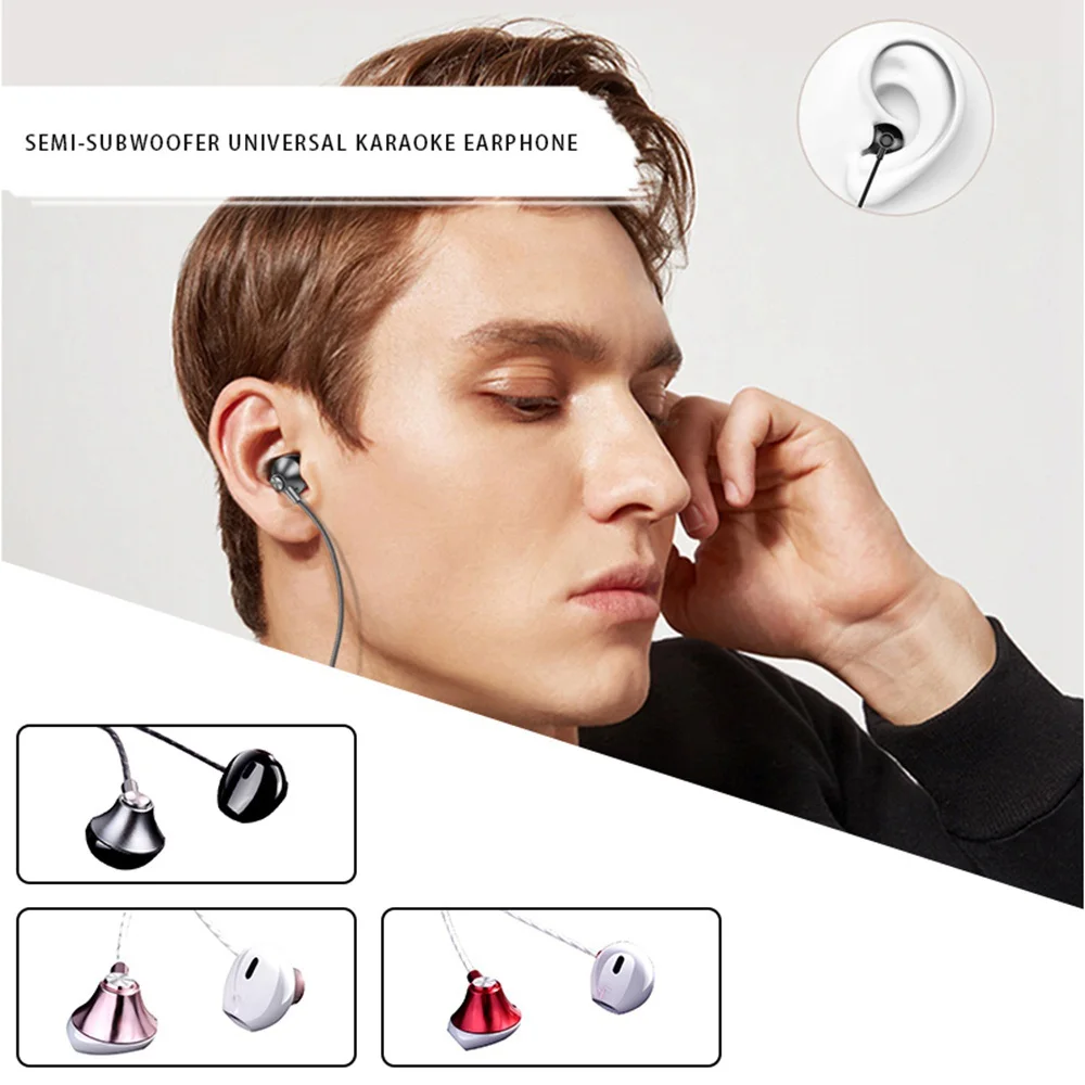 Наушники-вкладыши Проводные универсальные 3 5 мм для спорта Samsung Xiaomi Huawei ТПЭ |