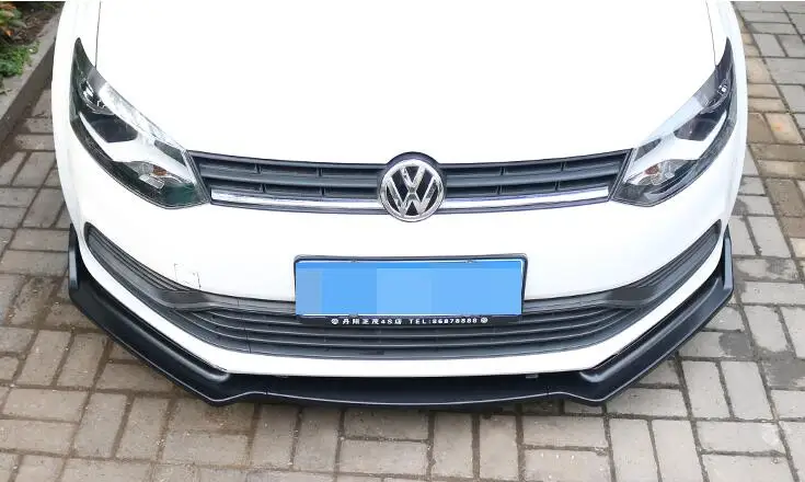 Защитный диффузор для заднего бампера VW POLO из АБС пластика 2014 2017 комплект кузова