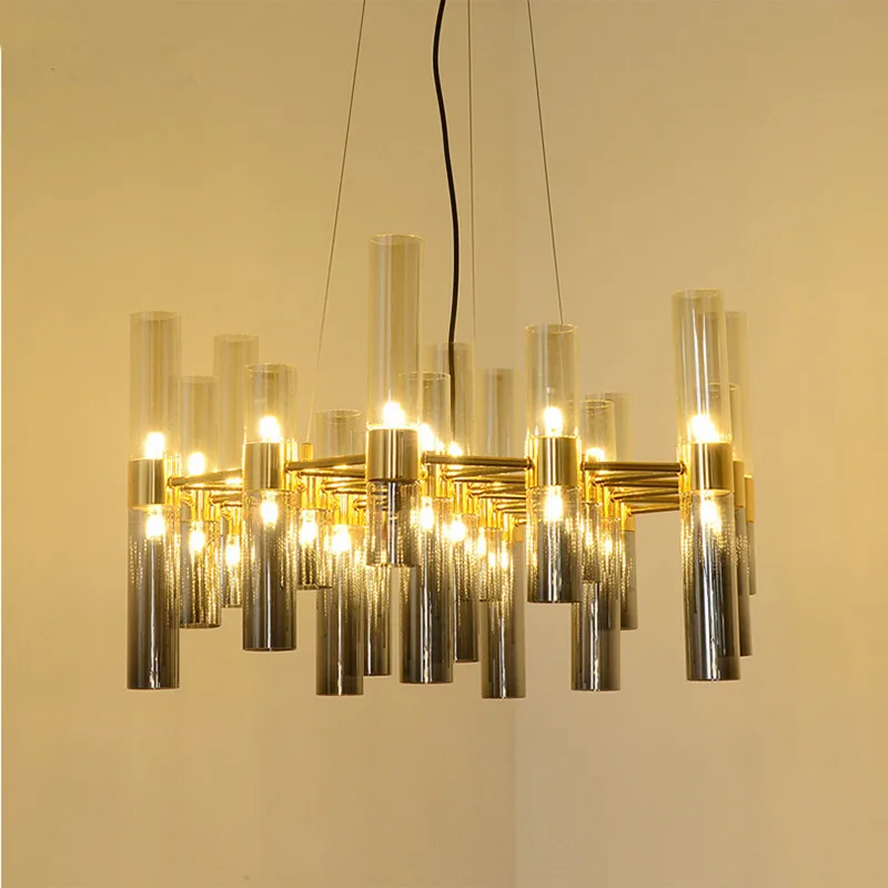 Современный блеск из блестящего Золотого Металла G4 светодиодная люстра пластина