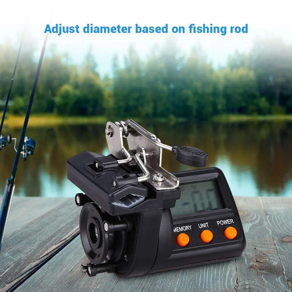 

2021 Digital Fishing Line Counter Electronic 999M Clip-On Deepth Gauge With LED Digital Display For Squid Boat Fishing Tools