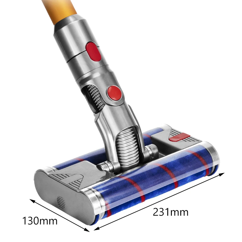 Double Soft Roller Head Quick Release Electric Floor for Dyson V7 V8 V10 V11 V15 Vacuum Cleaner Parts | Бытовая техника