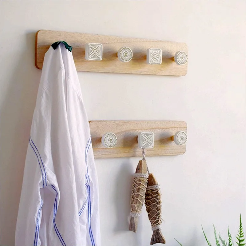 

Solid Wood Wall Decoration Logs Pendant, Key Hook, Hat, Handbag,Coat, Towel, Living Room, Kitchen, Home Accessories Carving
