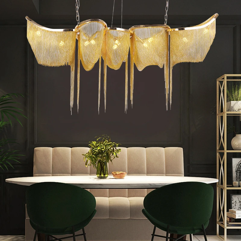 Современная ресторанная Светодиодная лампа для отеля роскошный подвесной