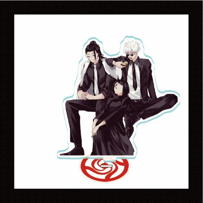 

Anime Jujutsu Kaisen Acrylic Display Cartoon Stand Model Itadori Yuji Fushiguro Megumi Gojo Satoru Cute Funny Desktop Toy