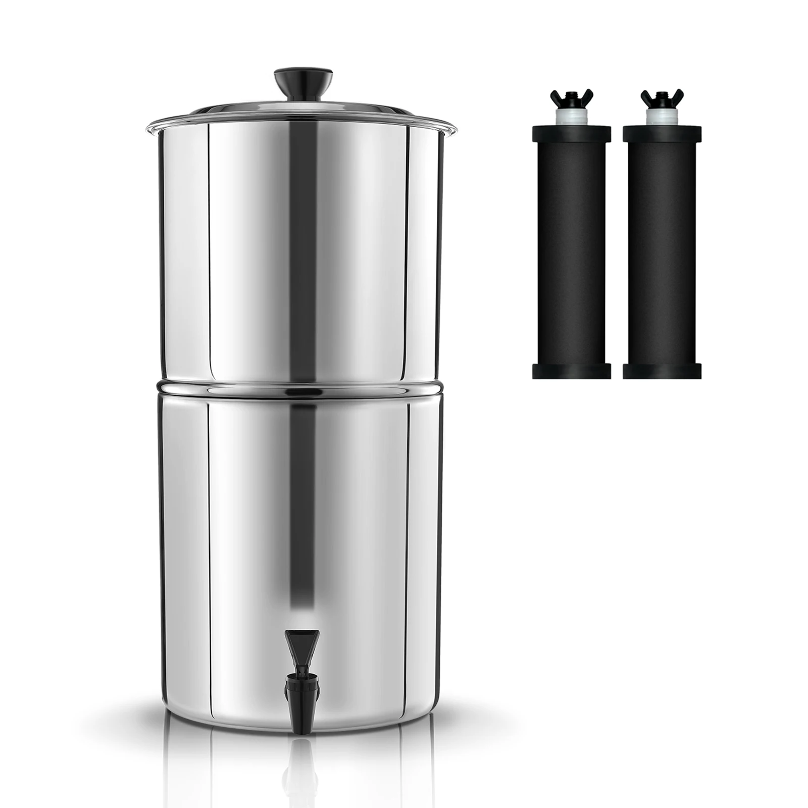 

Home Gravity Water Filter System Water Filtration Bucket For Outdoor Camping Hiking Emergency Preparedness Equipment
