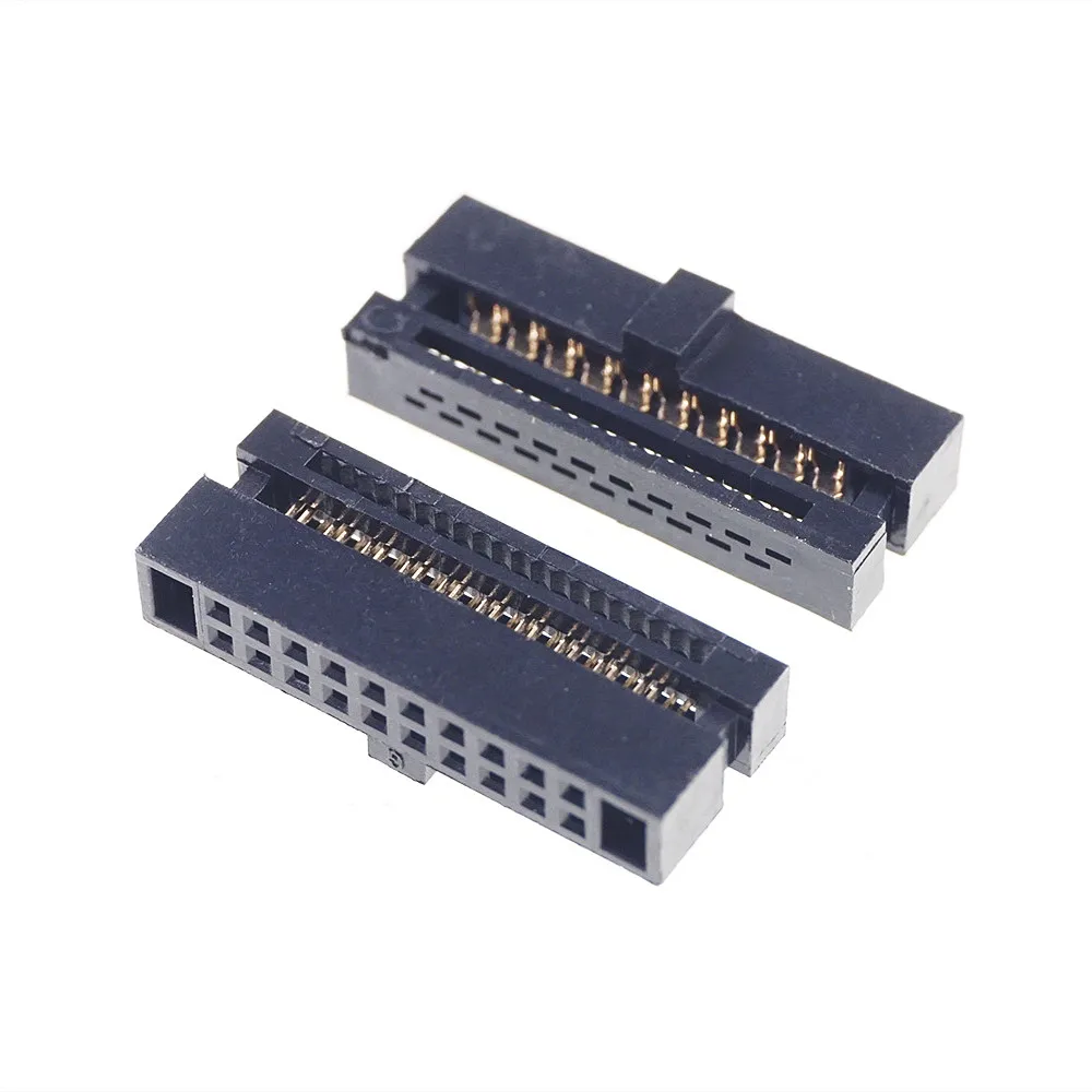 20 Pcs 0.050&quot 1.27mm Pin Dual Row IDC Connector 2x10 P Position Rectangular Female Socket Receptacle Ribbon Cable | Обустройство
