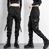 2021 women elastic waist loose streetwear cargo pants female fashion ankle length jogging trousers ladies plus szie casual pants