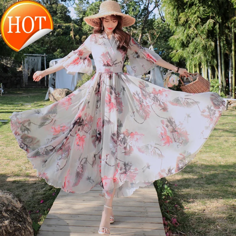 

Новое платье с перекрестным воротником, тонкое модное платье, элегантное качественное женское платье