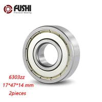 6303zz bearing 174714 mm abec 3 2pcs for blower vacuums saw trimmer deep groove 6303 z zz ball bearings 6303z