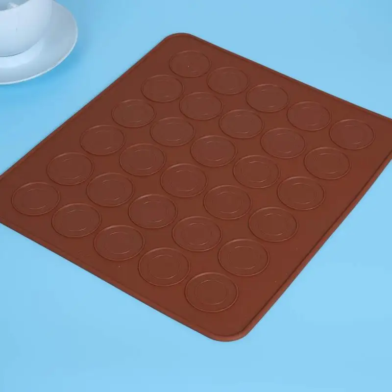 

30 Cavity Silicone Macarons Pastry Oven Baking Mold Board Safe Non-Toxic DIY Mold Pad Restaurant Homemade Kitchen Baking Supply