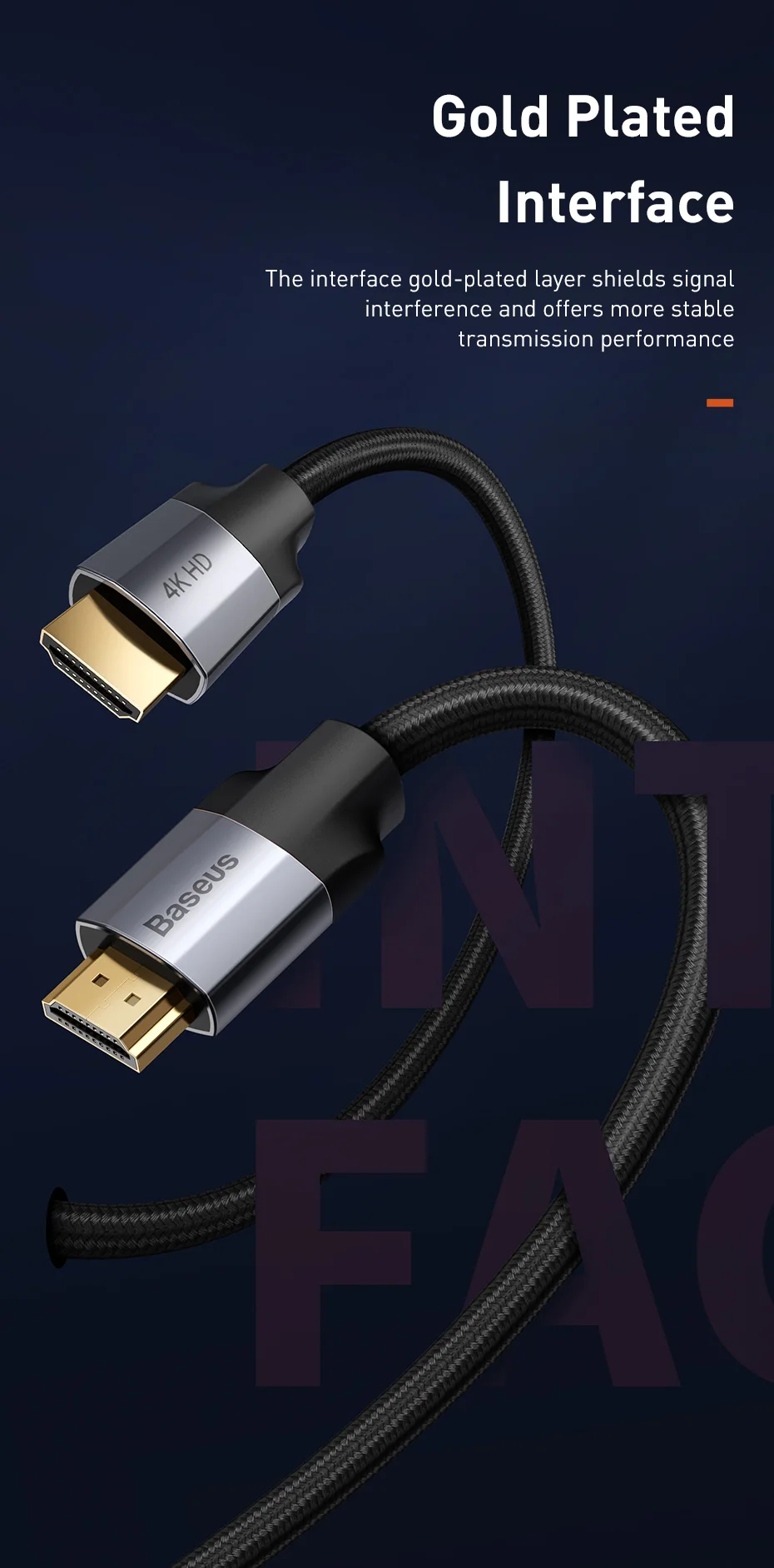 Baseus HDMI кабель 4K 60HZ HDMI к HDMI 2,0 удлинитель разветвитель Кабель для переключатель телевизора проектор ноутбук офис видео кабель HDMI