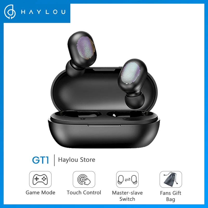 [Бесплатная доставка]Haylou GT1 true Беспроводная сенсорная гарнитура|Наушники и