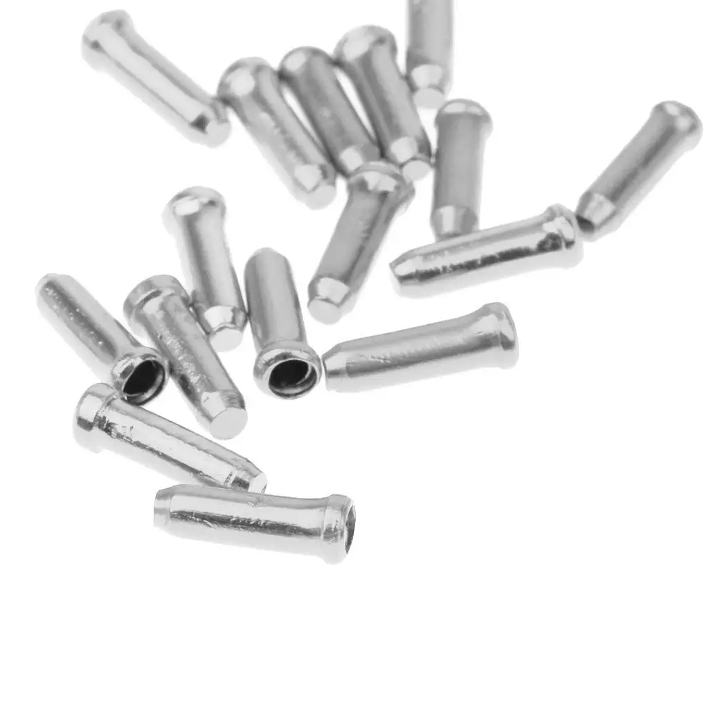 

20 Pcs/lot MTB Bike Bicycle Brake Shifter metal Inner Cable Tips Crimps Cycle Cycling Parts Derailleur Shift Cables End Caps