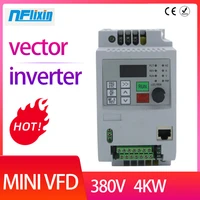 vfd 380v 4kw ac 380v 1 5kw2 2kw4kw knk3 vector variable frequency drive 3 phase speed controller inverter motor
