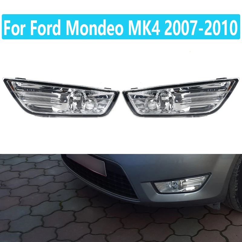

Car Front Bumper Fog Light Fog Lamp Foglight Foglamp Anti-Fog Light Reflector With Bulb For Ford Mondeo MK4 2007 2008 2009 2010