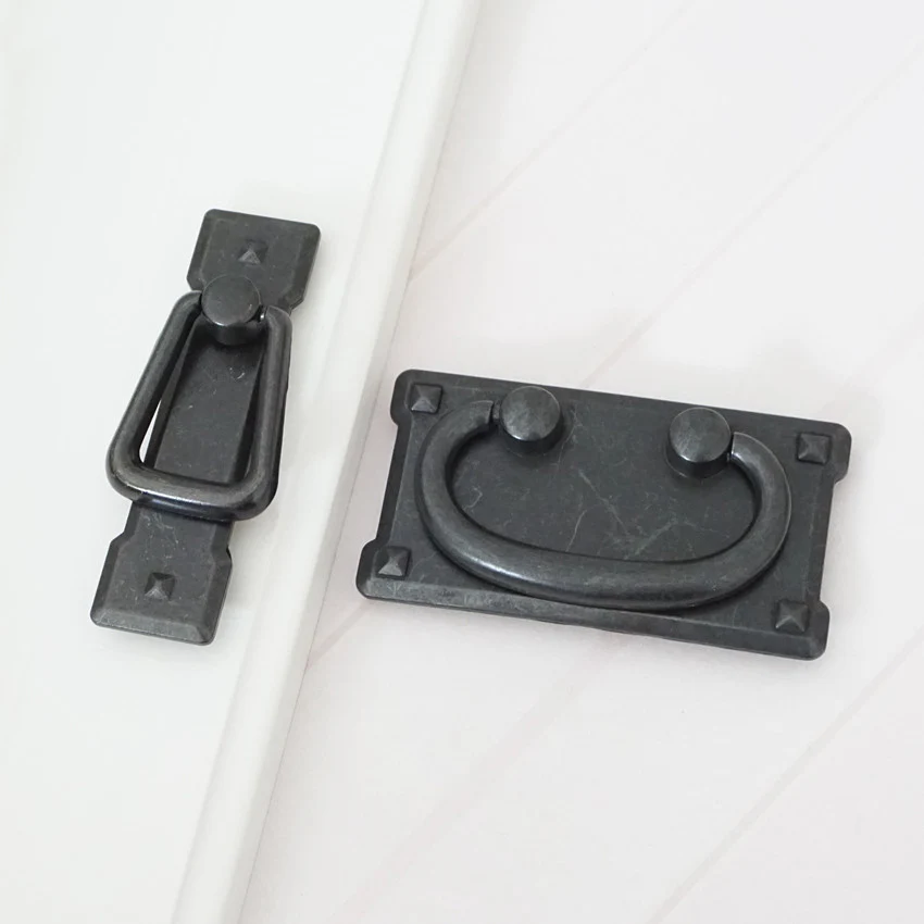 2 &quot3&quot Винтаж комод падение тянет ящик тянуть ручки Черный Кухня для шкафа