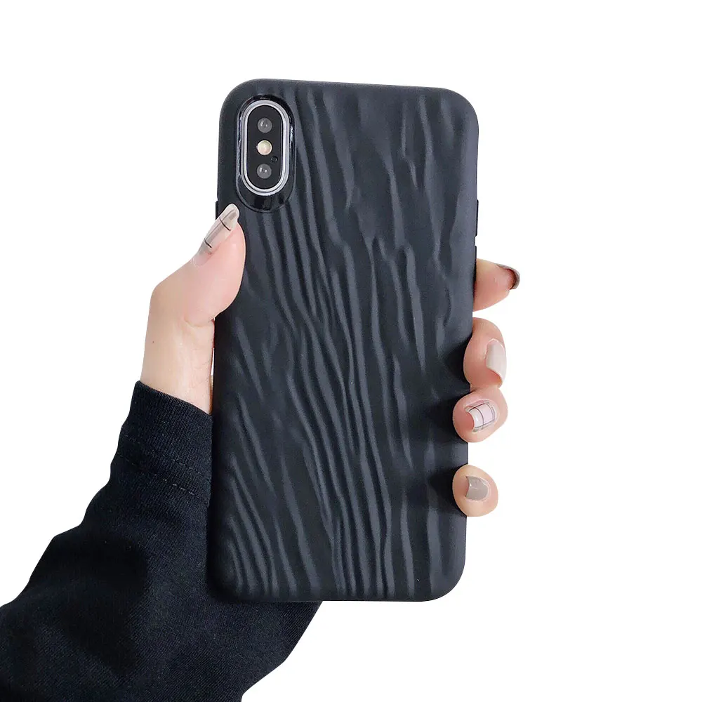 Чехол KISS карамельный цвет чехол для телефона для iPhone 11 Pro XS MAX XR X 7 8 Plus Мягкий силиконовый чехол s для iPhone 6 6S Plus задняя крышка Funda - Цвет: Черный