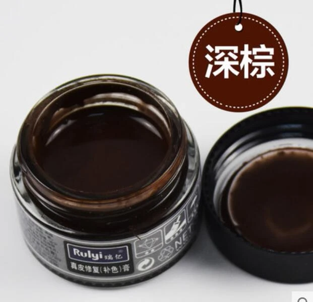 dark brown Натуральная кожа краска для обуви сумка для одежды диван окрашивание краски агент ремонт царапин ремонт pastee 30 мл/бутылки инструменты - Цвет: dark brown
