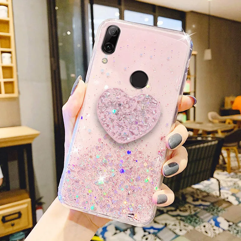 

Glitter Holder Case For Huawei Y7 Y6 Y5 Y9 Prime 2019 2018 Y6P Y5P Y7P Y8P Case Huawei Honor 10 Lite 10i 9X 9 20 Pro 8X 8A Cover