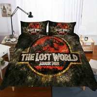the lost world jurassic park dinosaur bedding set boy comforter cover microfiber single double duvet cover