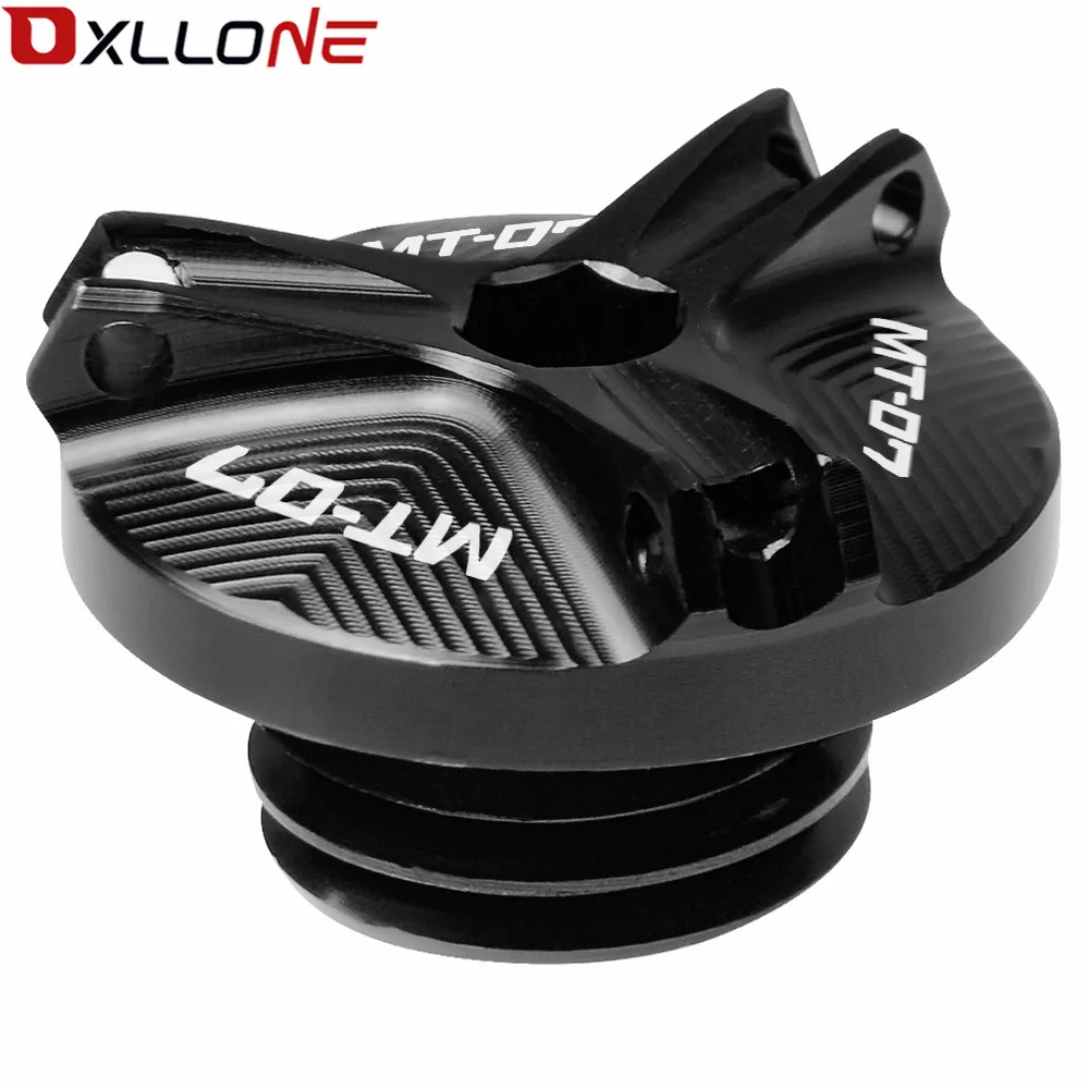 

Motorcycle Accessories Aluminum Motorbike Engine Oil Cup Plug Sump Cap Cover Engine For Yamaha MT-07 2014 2015 2016 2017-2019