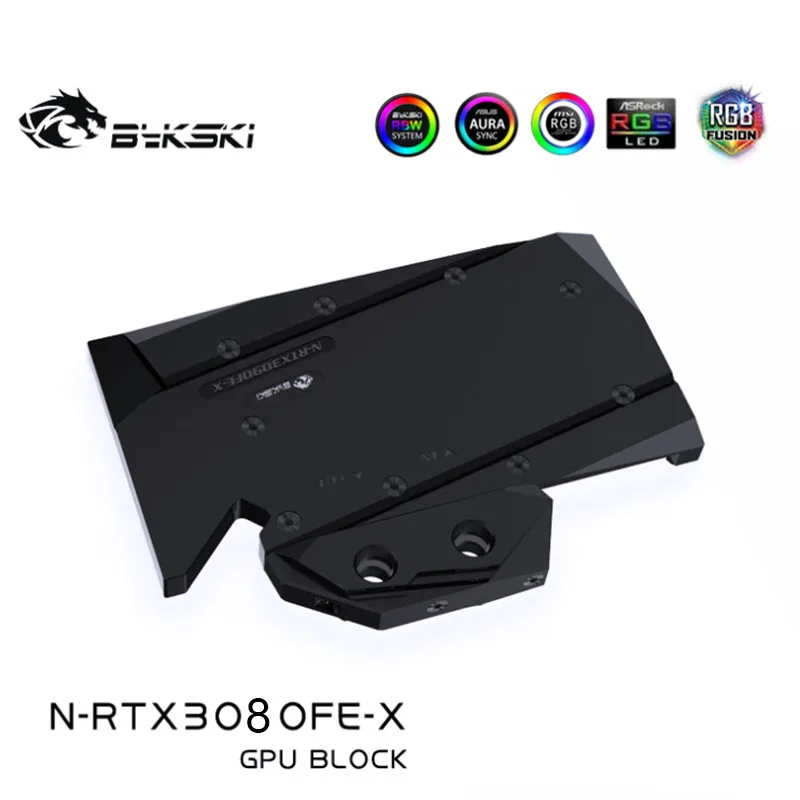 Bykski Water Block use for NVIIDIA RTX 3080 / 3080TI Founder Edition Original Version GPU Card Copper Radiator instock | Компьютеры и
