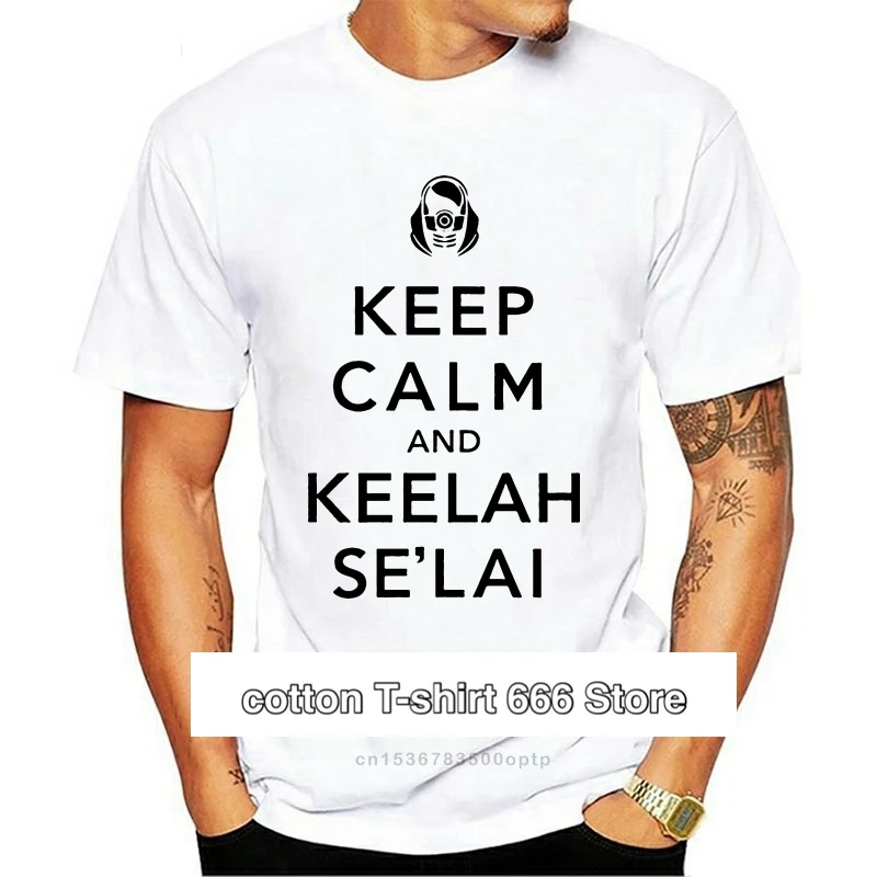 

Футболка с эффектом массы Keep Calm and keelah selai, топ из лайкры и хлопка