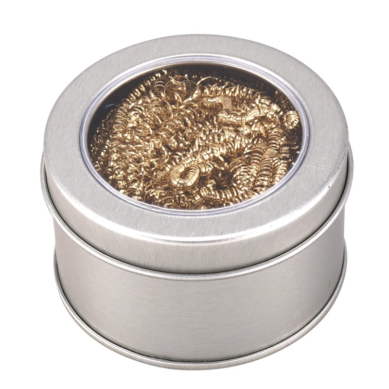 Очистка жала паяльника проволочный скребок чистящий шарик с металлическим